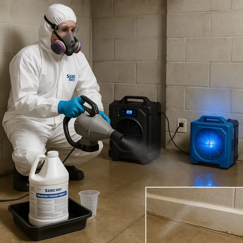 Sanitization and Odor Removal process in Glen Raven, NC