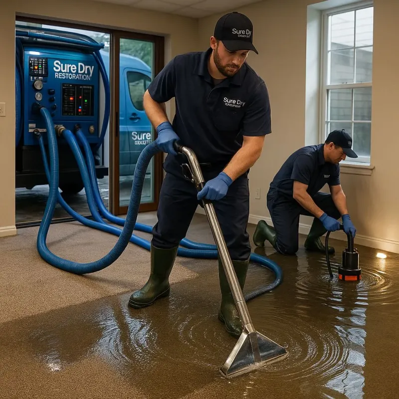 Water Extraction and Removal process in Glen Raven, NC